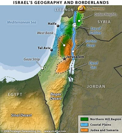 Israel Geography Map