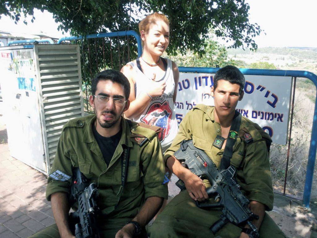 IDF combat soldiers with my Daughter Ariella