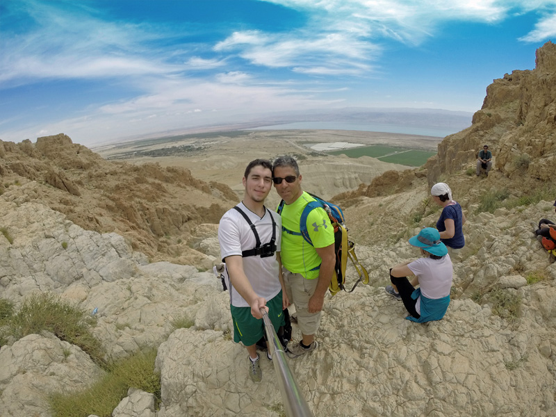 Rappelling at Qumran