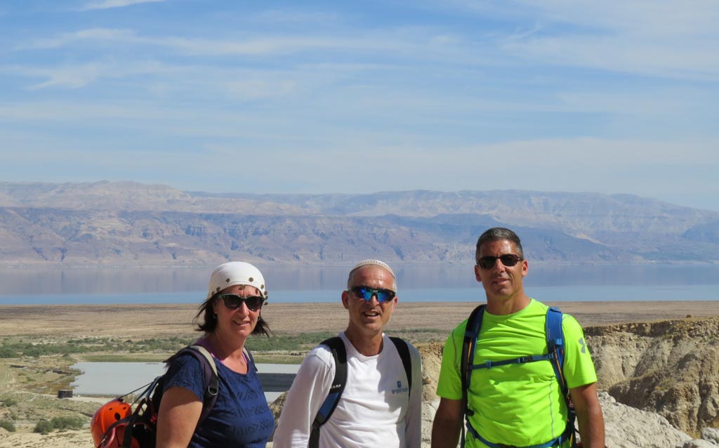 Lisa and Bruce with Avner the licensed guide