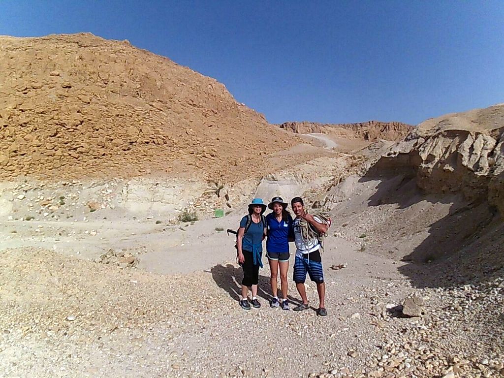 Nachal Rachaf - Getting Ready for the Climb at the Entrance to the Trail