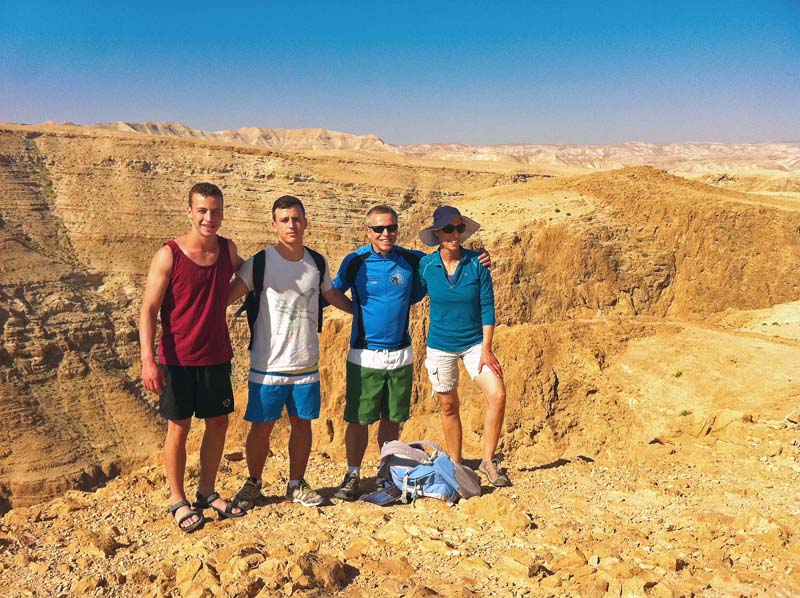 Wadi Dargot - with our guide Nir