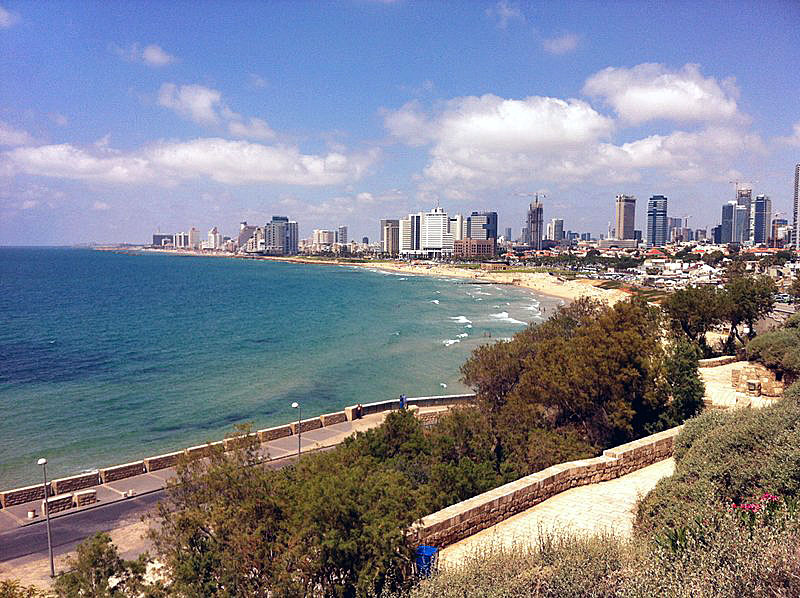 Tel Aviv Coastline View from Jaffa